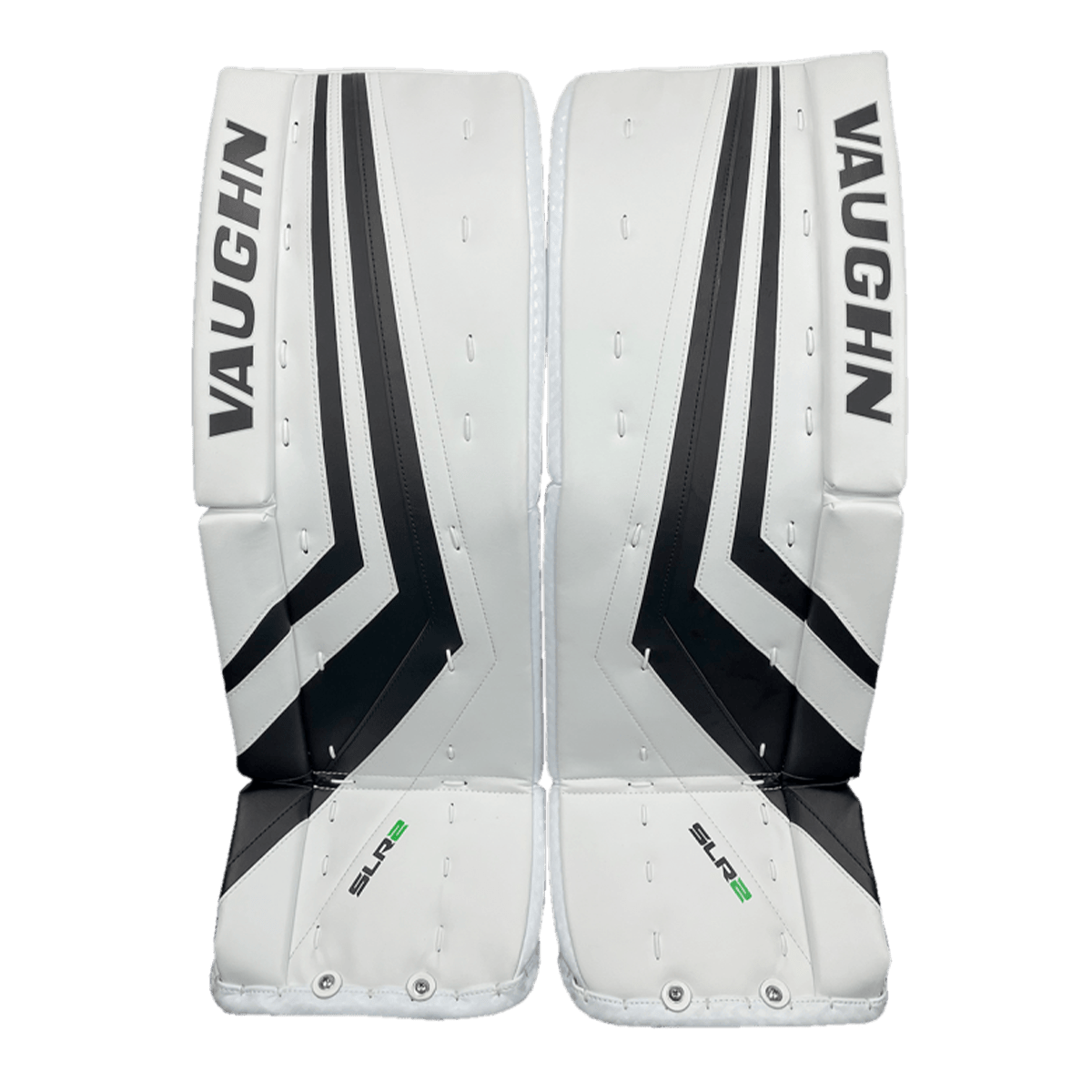 Vaughn Velocity Goalie Leg Pads - Junior - White/Black - 26+2